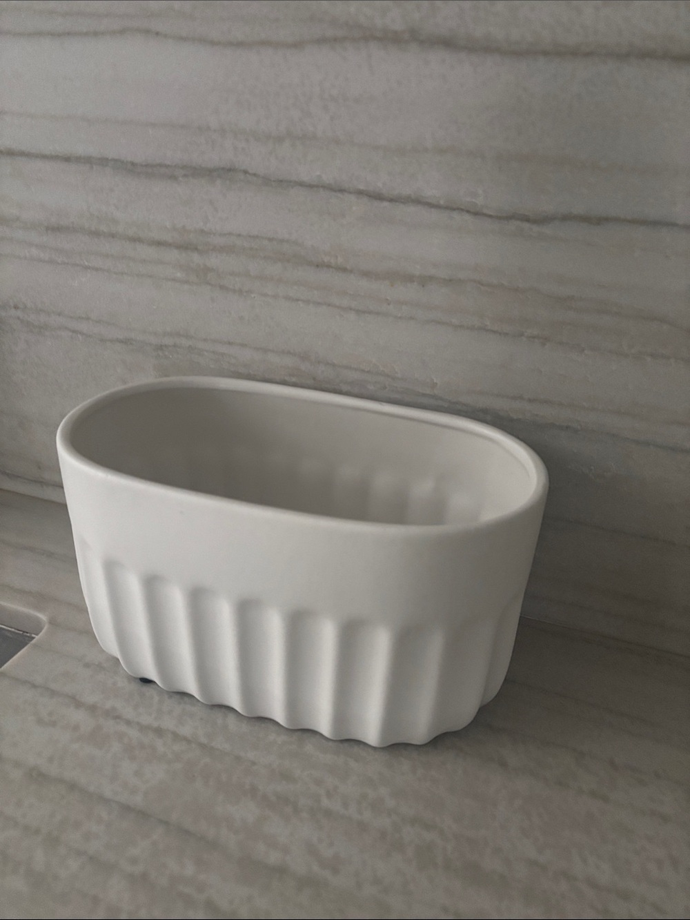 White Ceramic flower pot